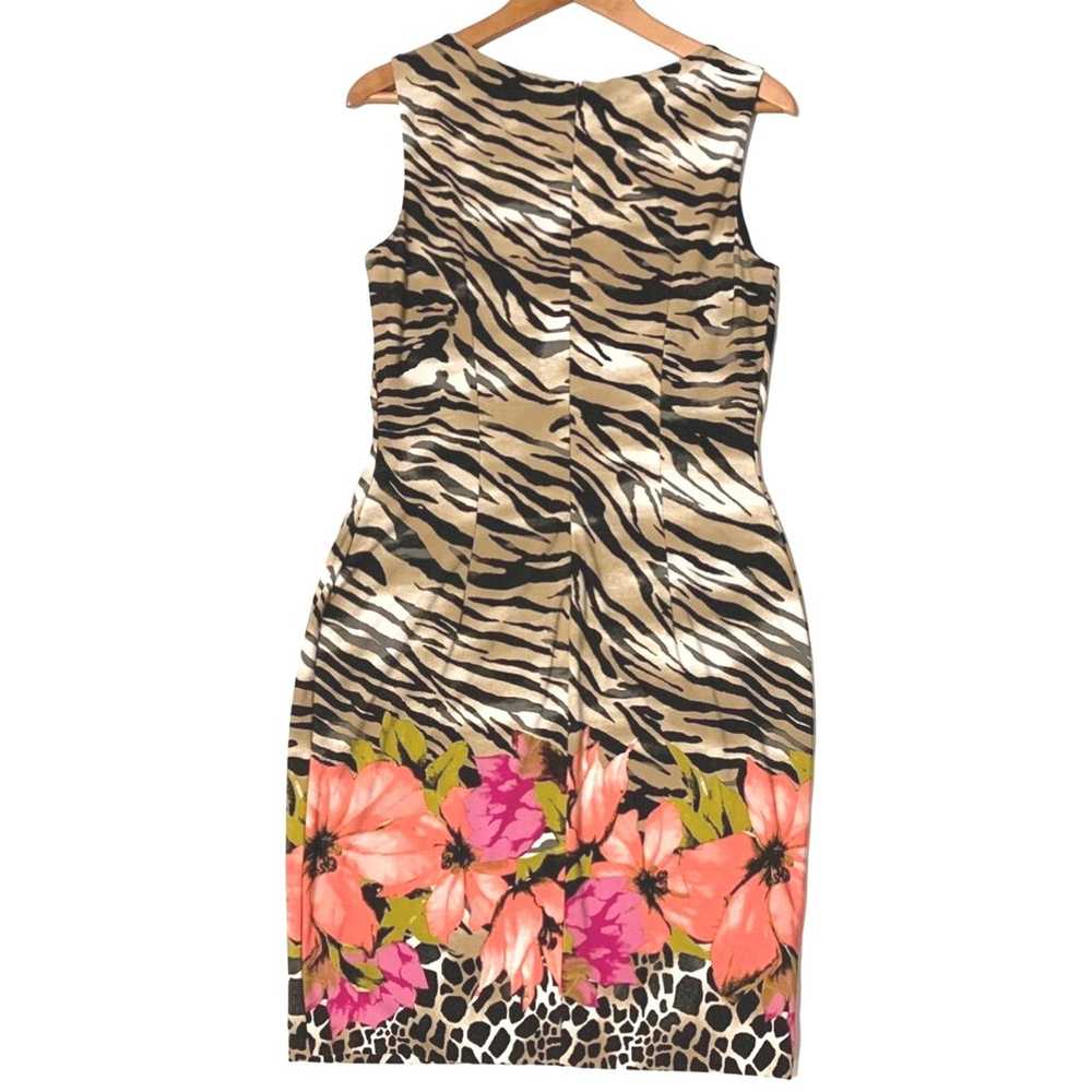 CACHE Womens Sleeveless Animal Print Floral Sheat… - image 8