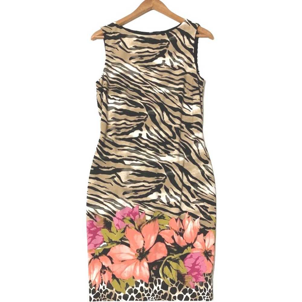 CACHE Womens Sleeveless Animal Print Floral Sheat… - image 9