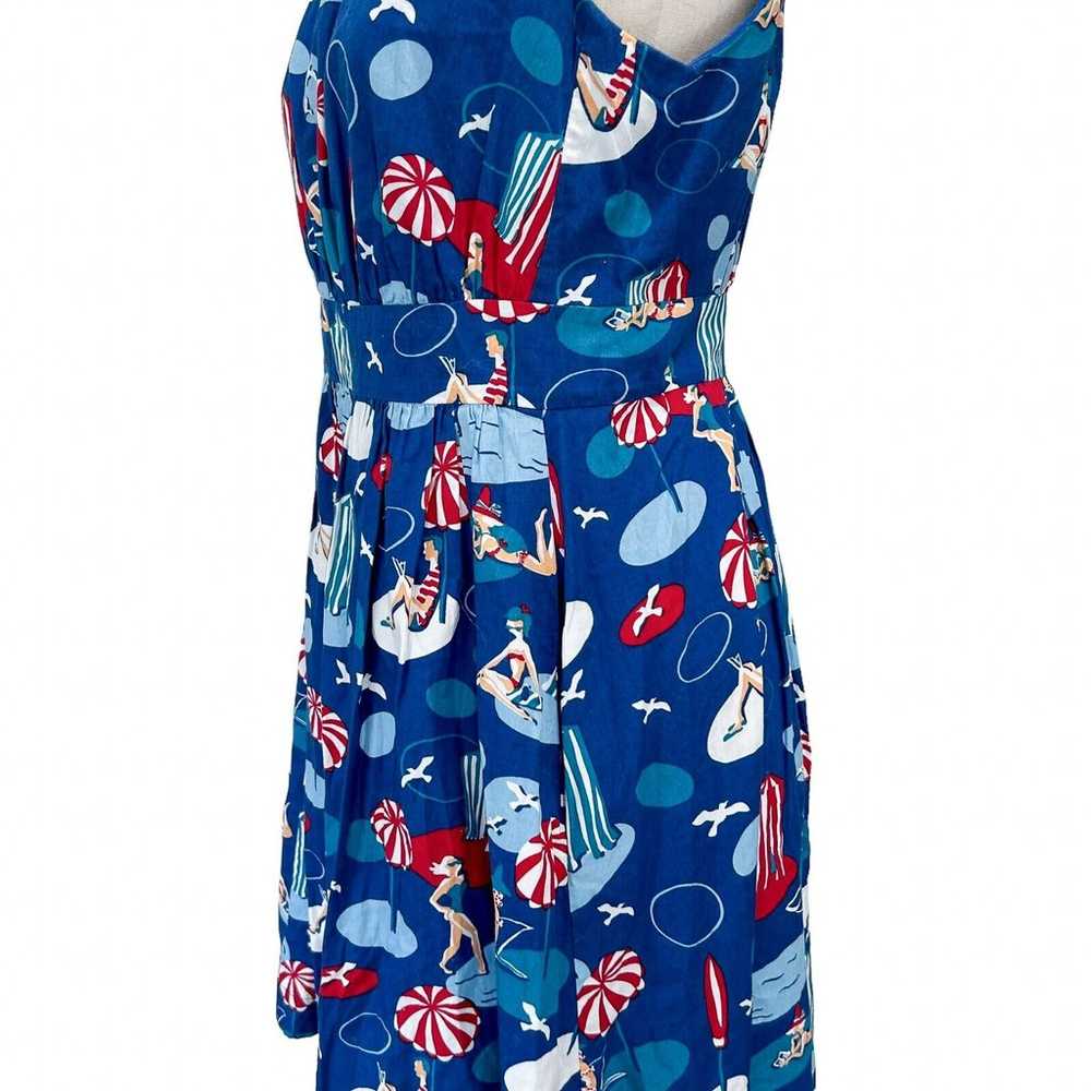 Emily and Fin Retro 50s Vintage Seaside Dress Siz… - image 4