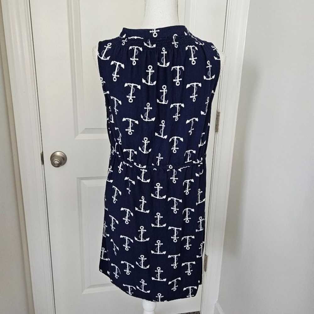 Escapada Lily Blue and White Anchors Dress Size S - image 7