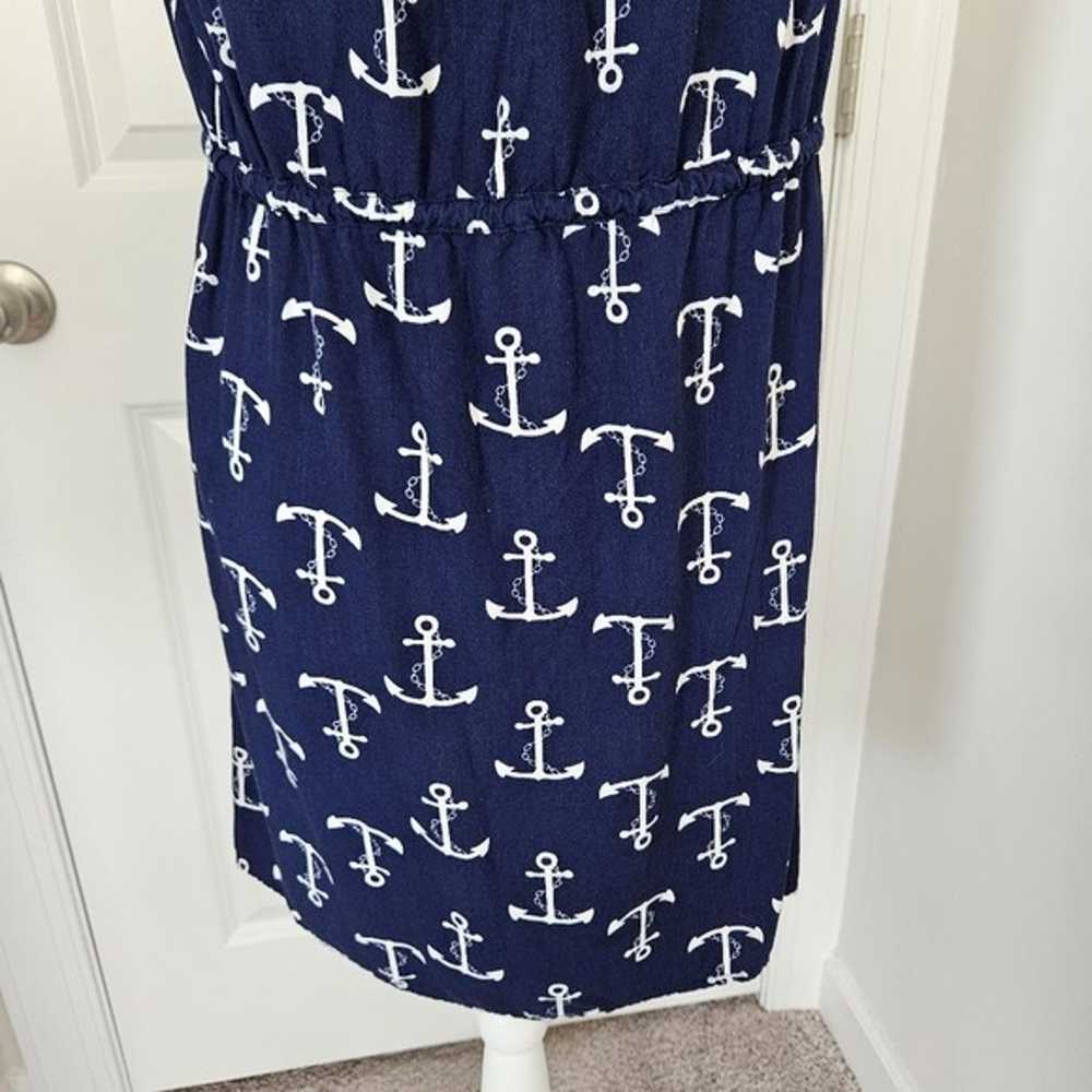 Escapada Lily Blue and White Anchors Dress Size S - image 8