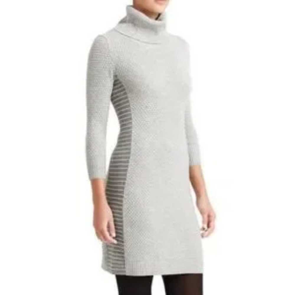 Athleta Spotlight Gray Merino Wool Sweater Dress S - image 2