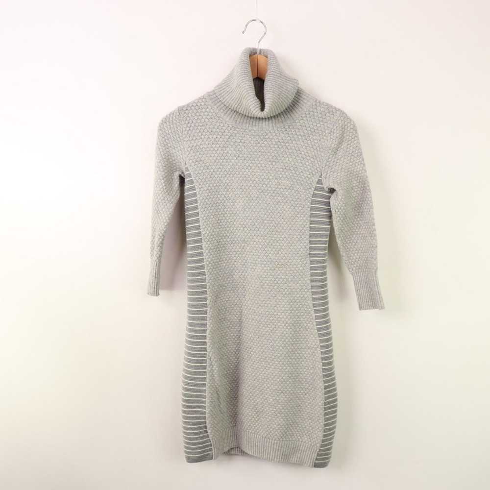 Athleta Spotlight Gray Merino Wool Sweater Dress S - image 3