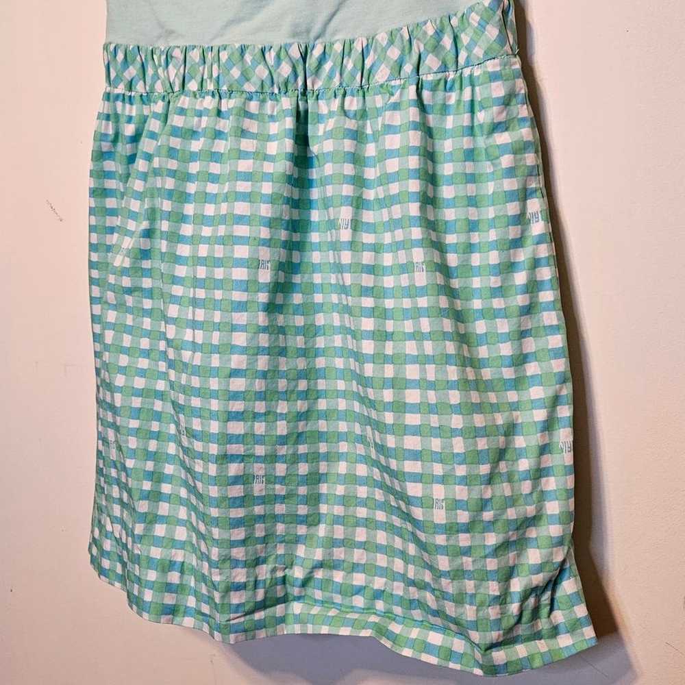 Lilly Pulitzer Athens Blue Green Gingham Straples… - image 4