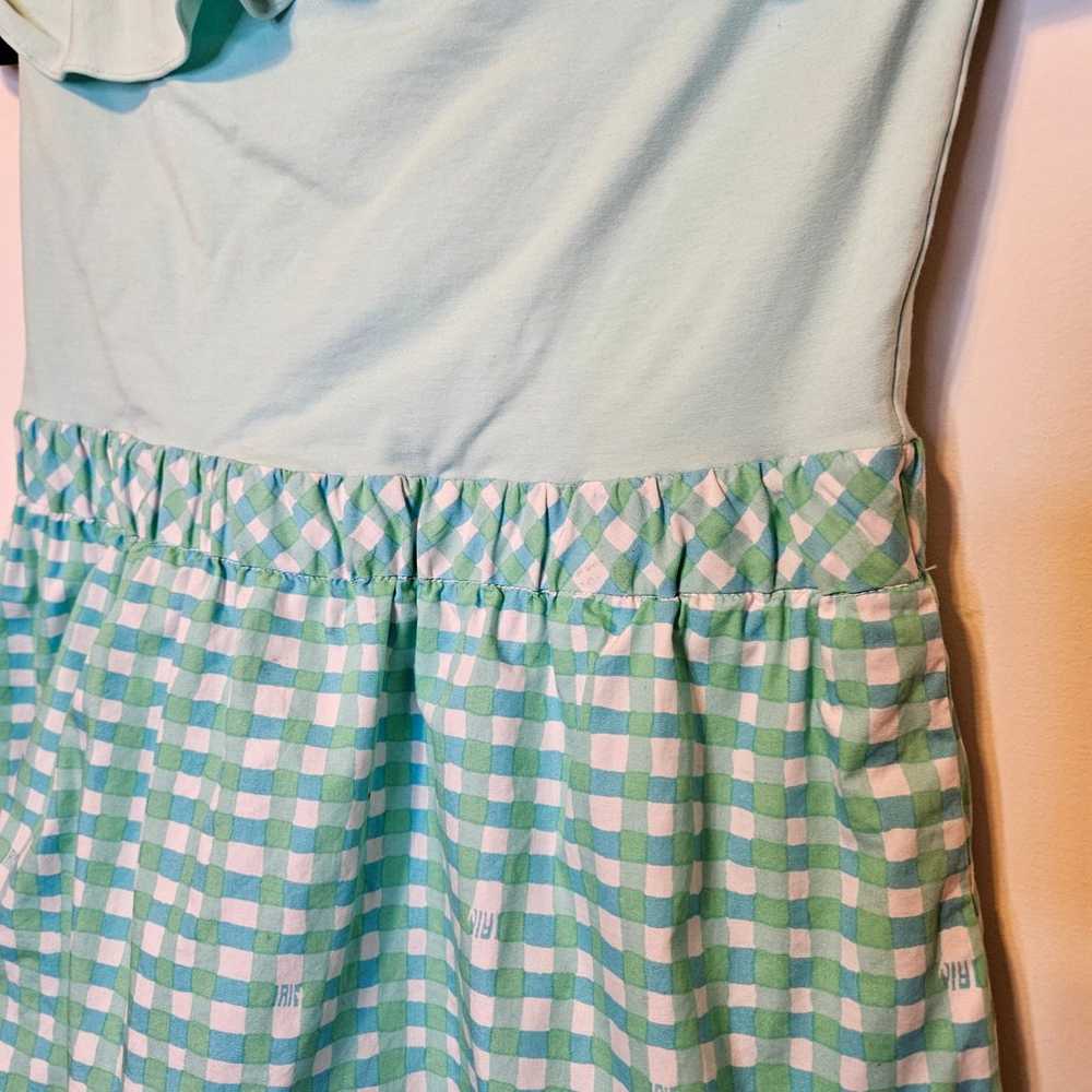 Lilly Pulitzer Athens Blue Green Gingham Straples… - image 8