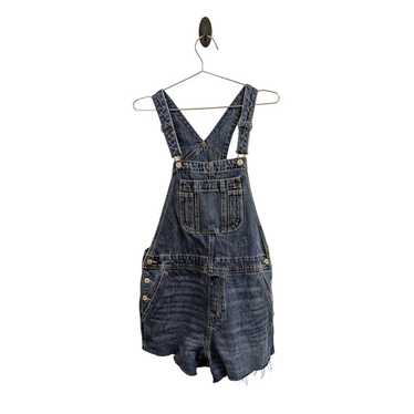 Old Navy Slouchy Denim Shortalls Overall Shorts Ri