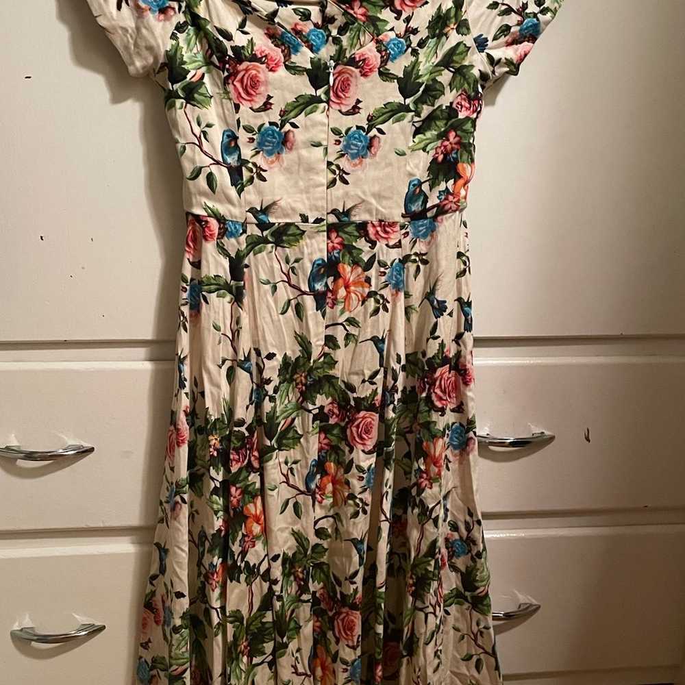 Lady vintage pinup style swing dress medium - image 2