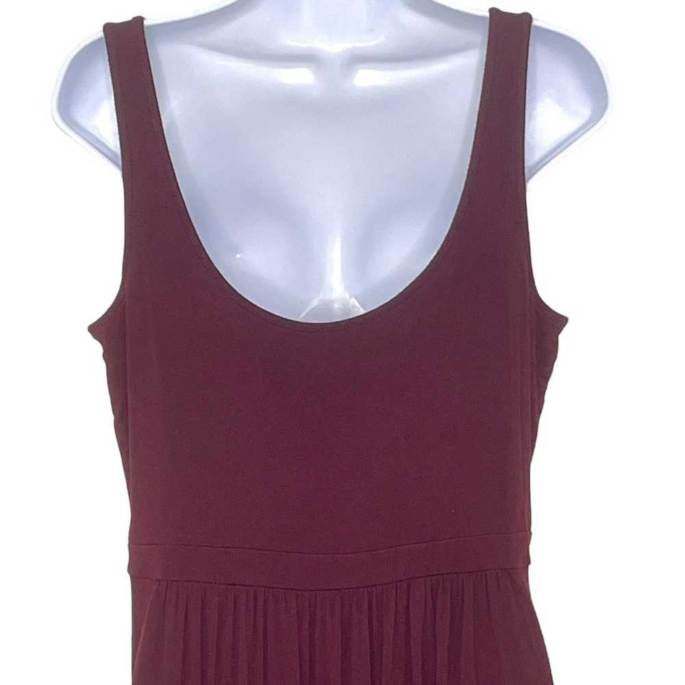 Daily Ritual Tank Maxi Dress Burgundy Medium - image 3