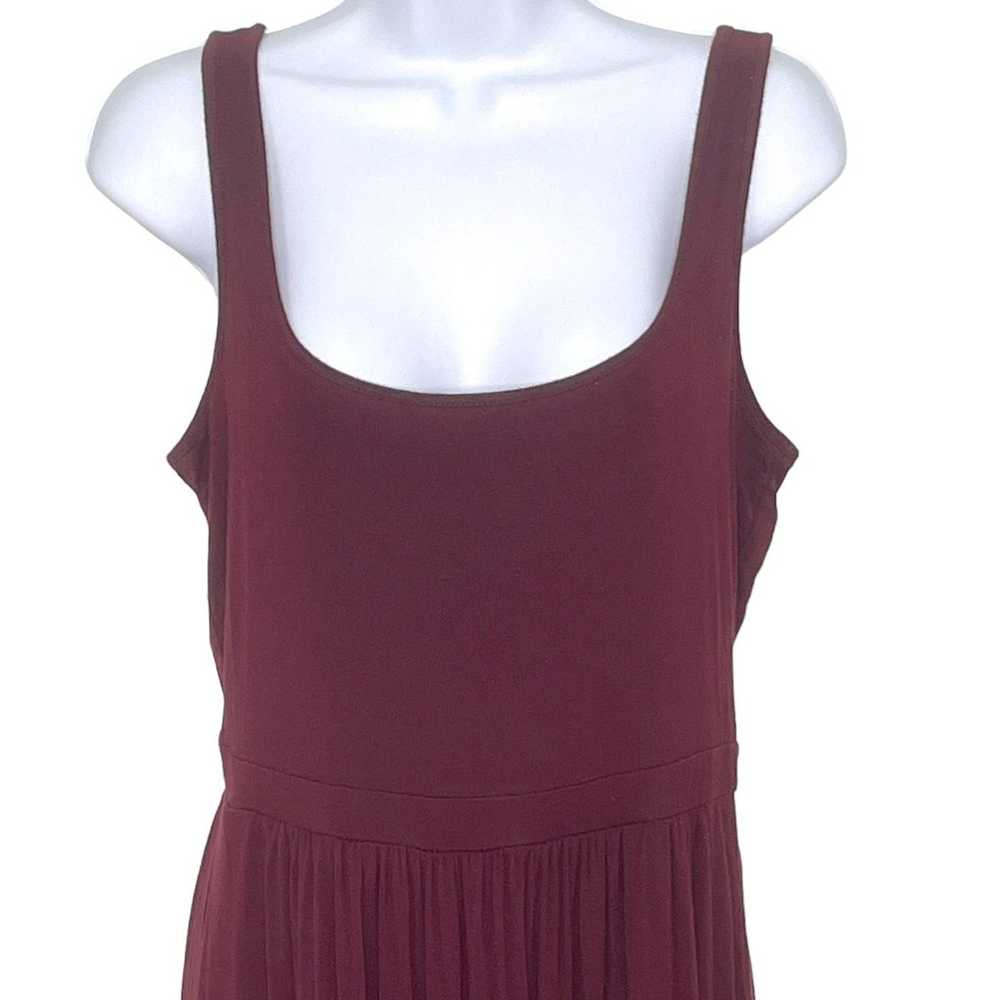 Daily Ritual Tank Maxi Dress Burgundy Medium - image 4