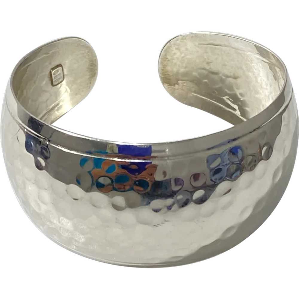 Milor Italy Sterling Silver Cuff Bangle Bracelet - image 1