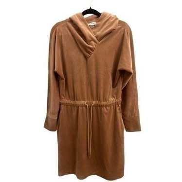 EUC Calvin Klein Softest Velour dress camel color 