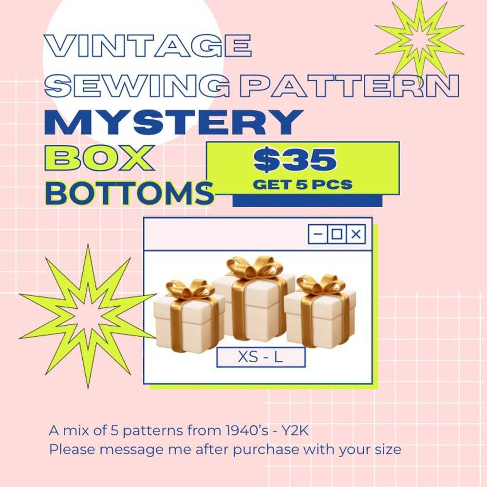 Vintage Sewing Pattern Mystery Box WOMENS Bottom … - image 1