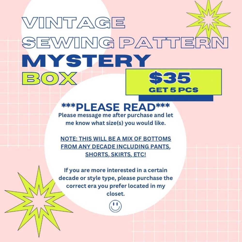 Vintage Sewing Pattern Mystery Box WOMENS Bottom … - image 2