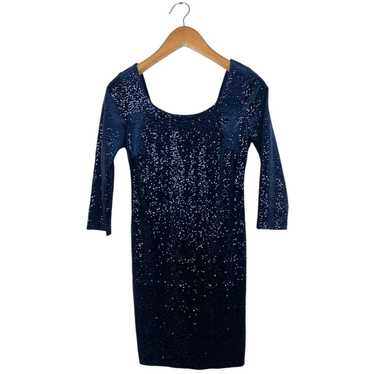 Mimi Chica Women’s Size Large Navy Blue 3/4 Sleev… - image 1