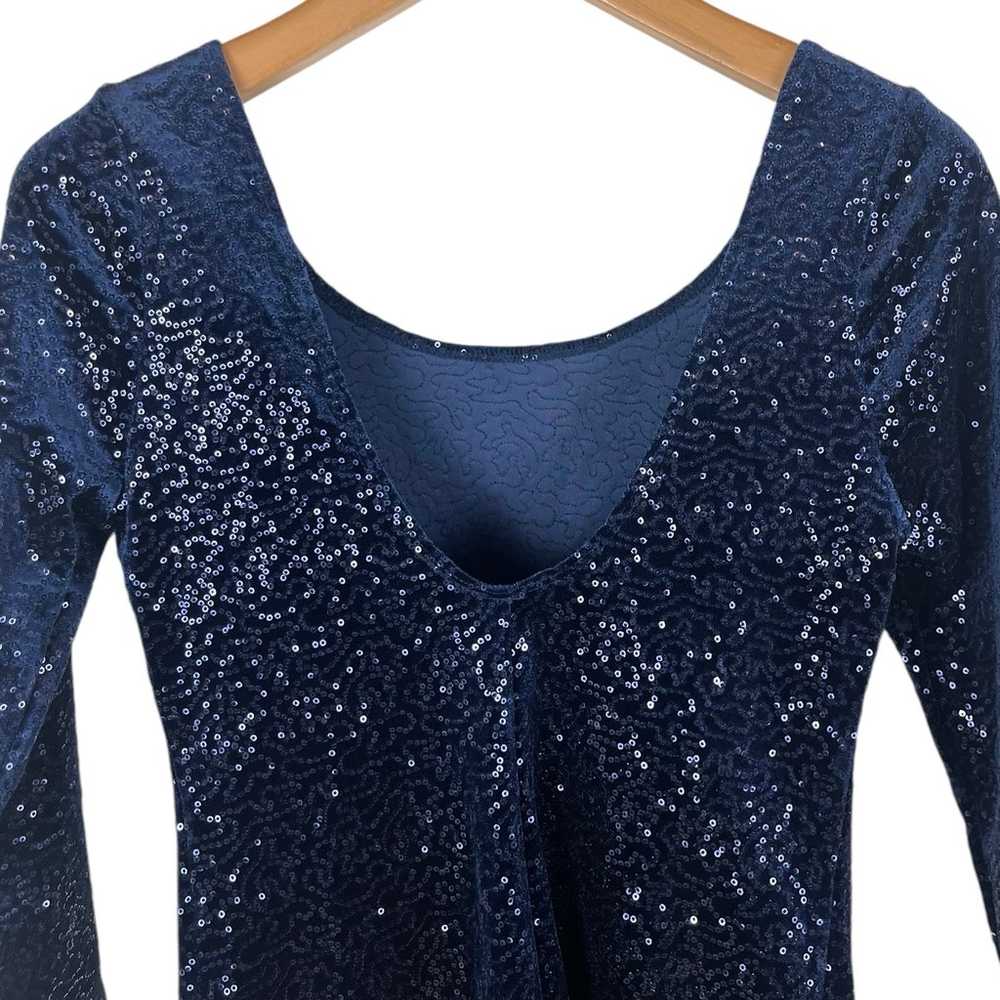 Mimi Chica Women’s Size Large Navy Blue 3/4 Sleev… - image 6