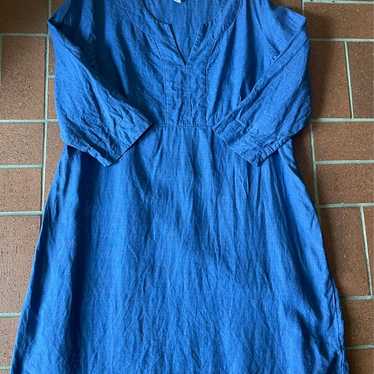 Boden cobalt blue linen tunic