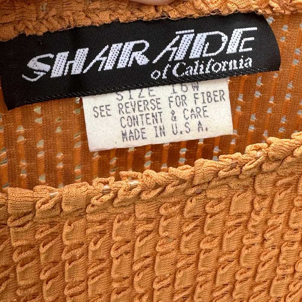 Vintage Sharade of Cali Go-Go Girl Mini Dress Bur… - image 7