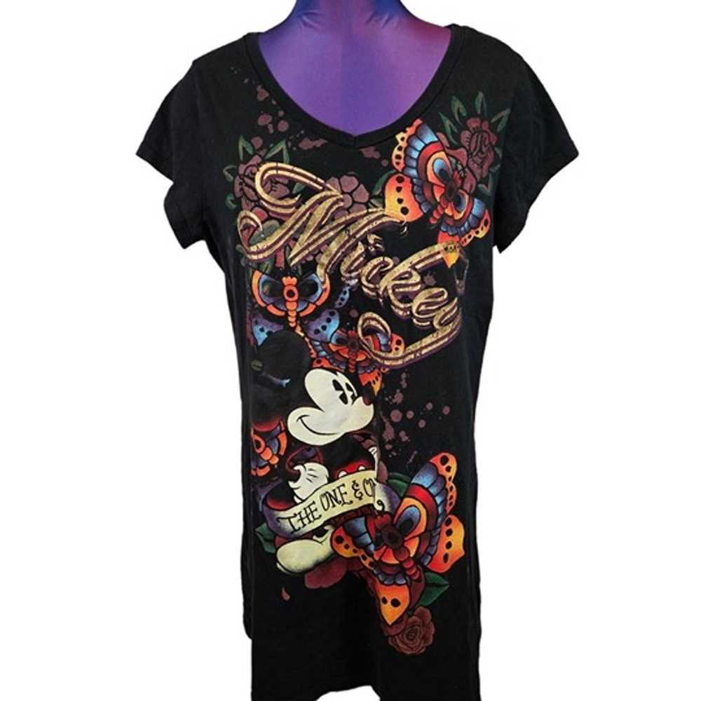 Disney Mickey Mouse Tattoo Tee-Shirt Mini Dress S… - image 9