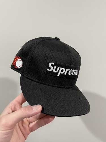 Supreme Supreme New Era SS18 Black Mesh Baseball F