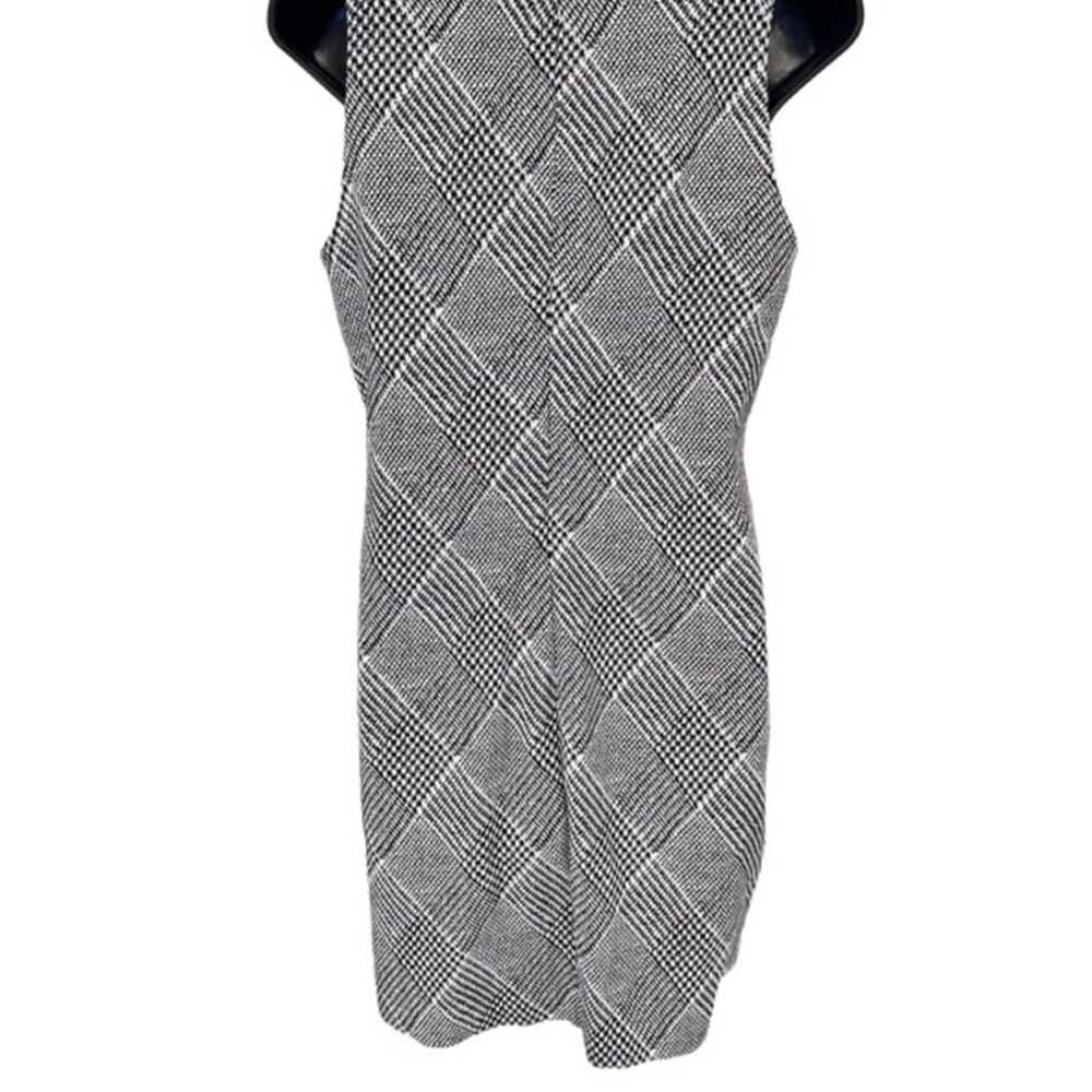 Banana Republic Dress Plaid Shift Dress Gray, Bla… - image 6