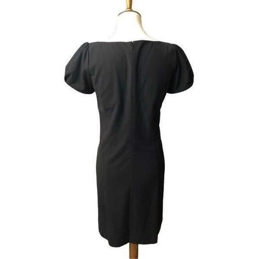 Ann Taylor LOFT Black Cap Sleeve Ruffle Shift Dre… - image 7