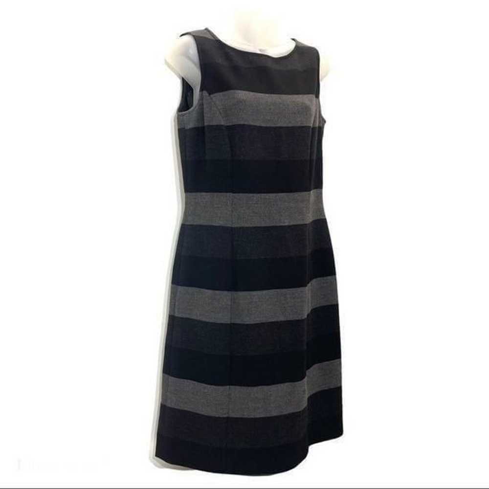 Tahari ASL sheath dress sleeveless striped EUC 6 … - image 8