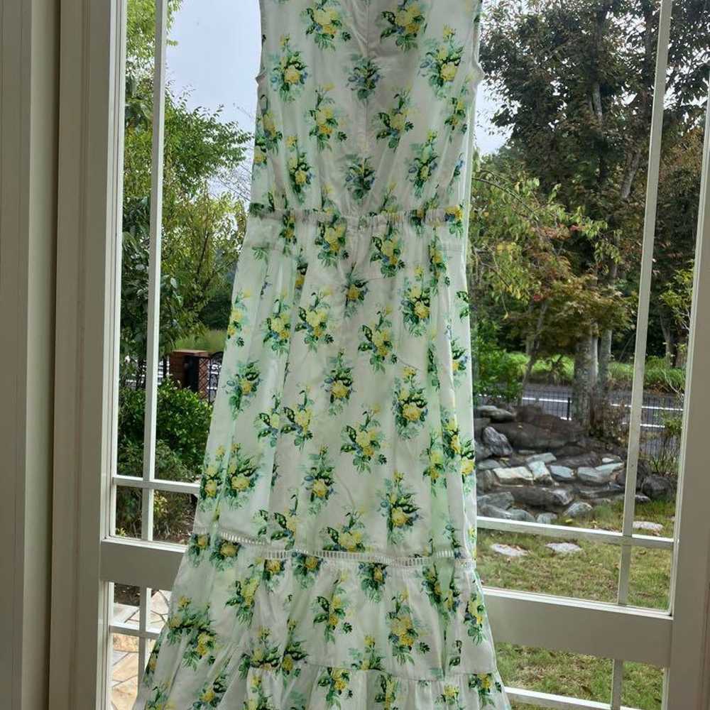 Laura Ashley floral pattern sleeveless long dress. - image 2