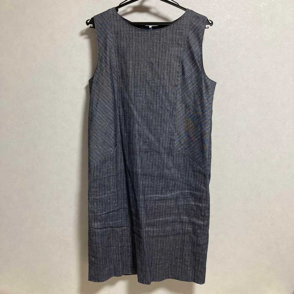 【INDIVI】Linen blend striped one-piece - image 7