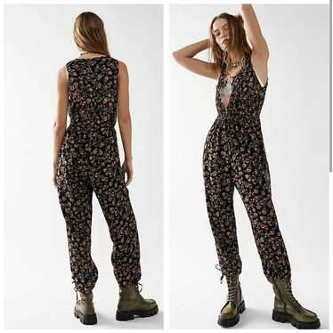 Free People Samara Floral Jumpsuit