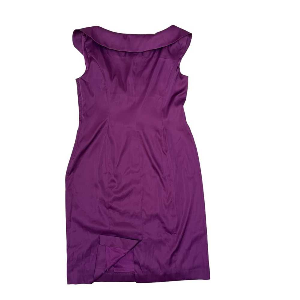 Women’s Evan Picone Satin Dress, Purple, size 14 - image 3