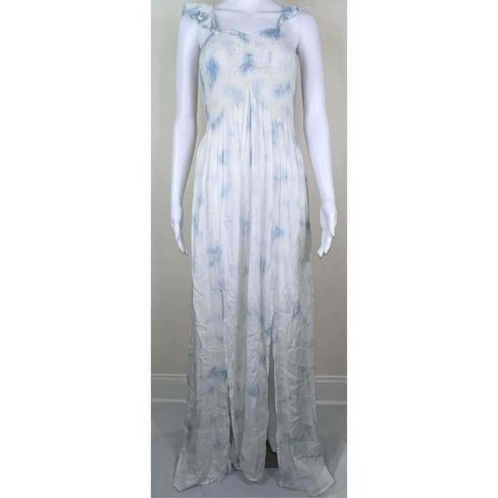 Boho Me Blue & White Cloud Pattern Dress 2X/3X - image 10