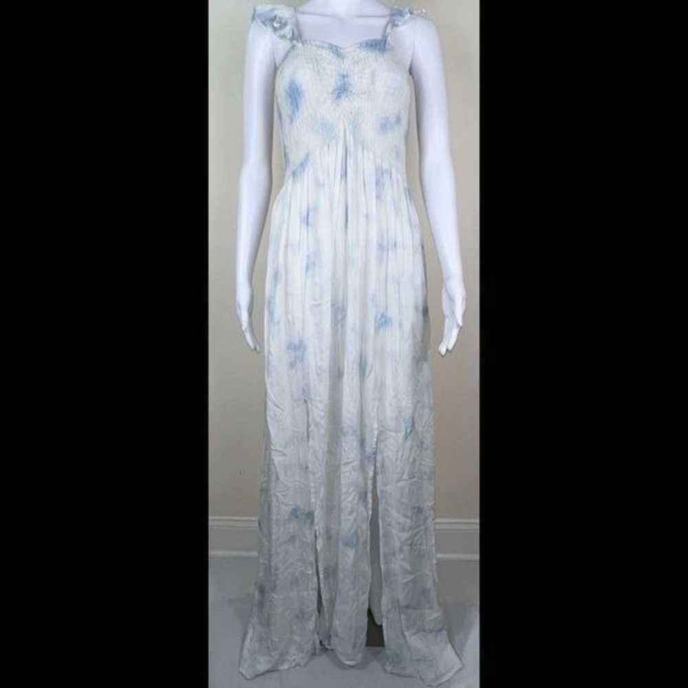 Boho Me Blue & White Cloud Pattern Dress 2X/3X - image 11