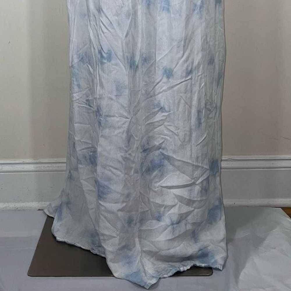 Boho Me Blue & White Cloud Pattern Dress 2X/3X - image 12