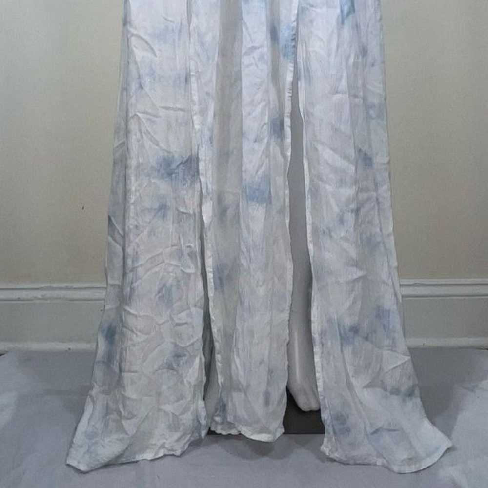 Boho Me Blue & White Cloud Pattern Dress 2X/3X - image 3