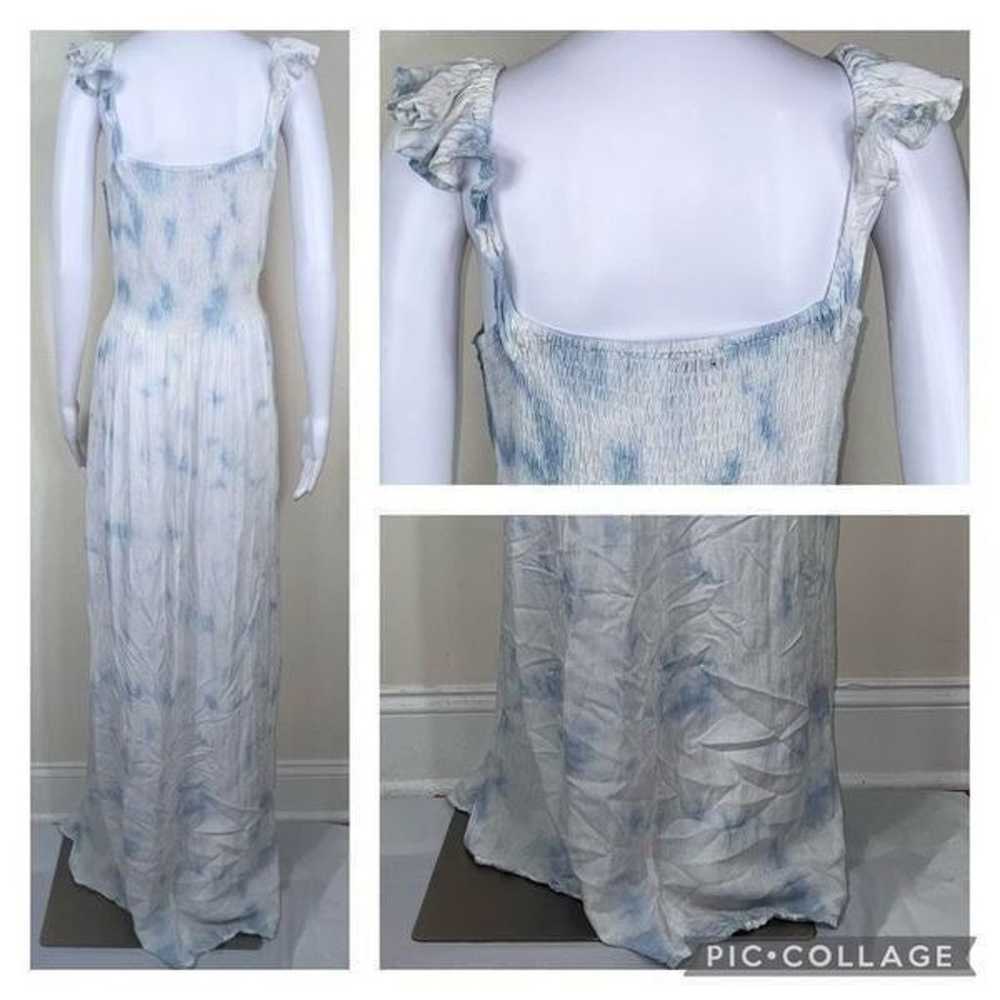 Boho Me Blue & White Cloud Pattern Dress 2X/3X - image 4