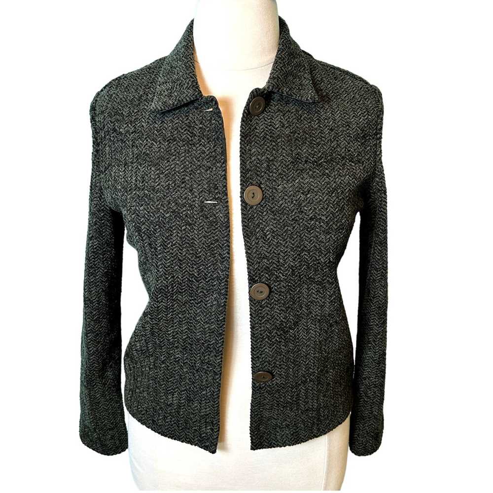 Jaclyn Smith Black/Grey Herringbone Vintage Women… - image 1