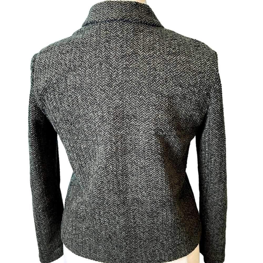 Jaclyn Smith Black/Grey Herringbone Vintage Women… - image 2