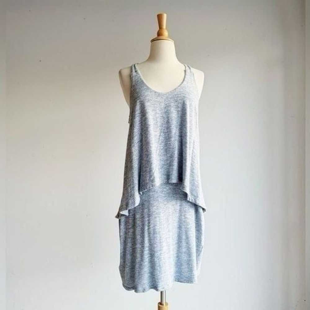 BCBGENERATION | Soft Blue Heathered Tiered Tank D… - image 2