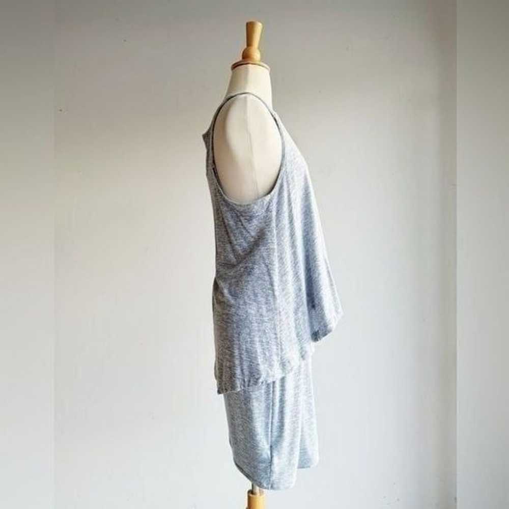 BCBGENERATION | Soft Blue Heathered Tiered Tank D… - image 4