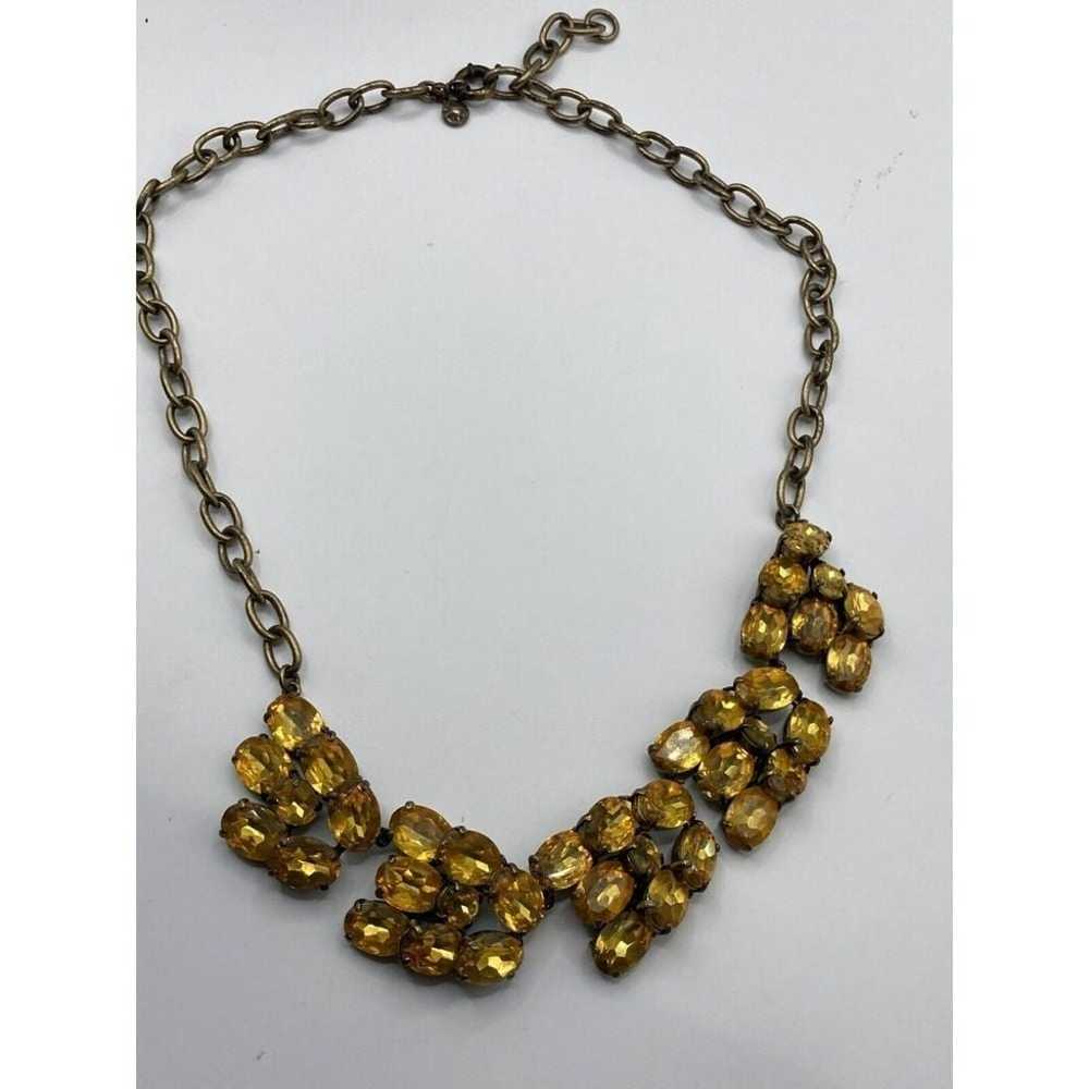 J.CREW jcrew Cluster Yellow Stones Gold Tone Chun… - image 7