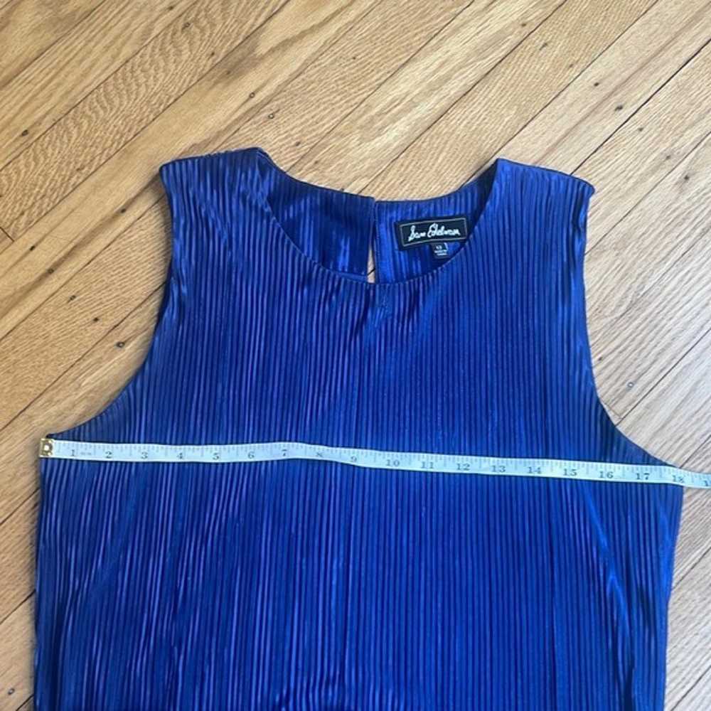 SAM EDELMAN sleeveless blue mini pleated dress si… - image 4