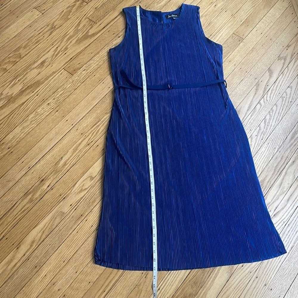 SAM EDELMAN sleeveless blue mini pleated dress si… - image 5