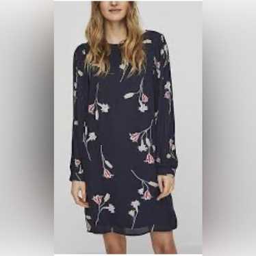 VERO MODA chiffon floral shift dress size large