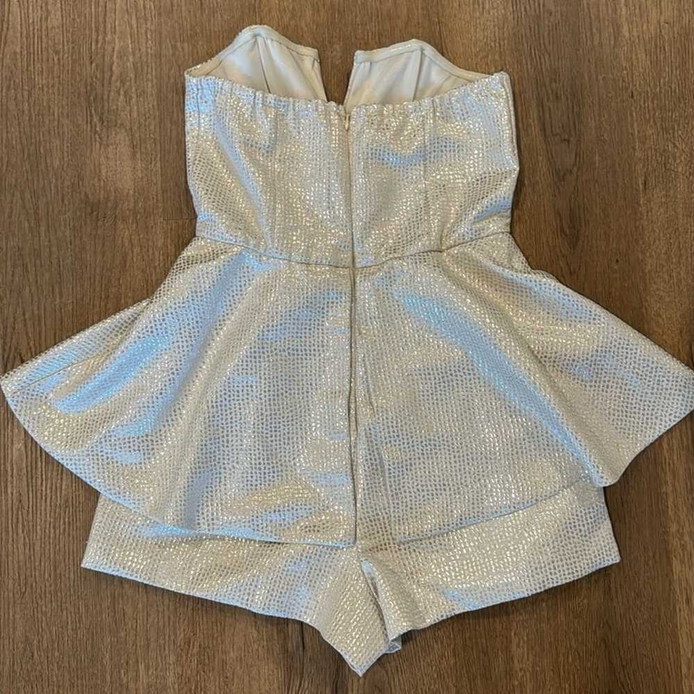 Do+Be Cream Metaalic Romper - image 3