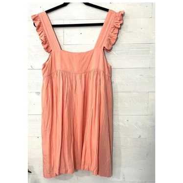 New Vestique VICI Orange Ruffle Babydoll Mini Dres