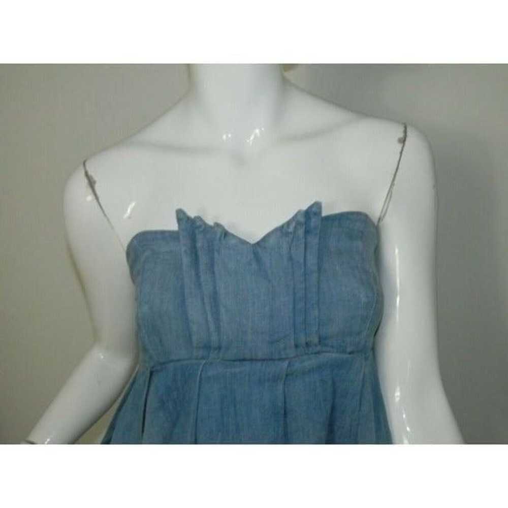 Current Elliot Dress Strapless Denim Mini The Hea… - image 4