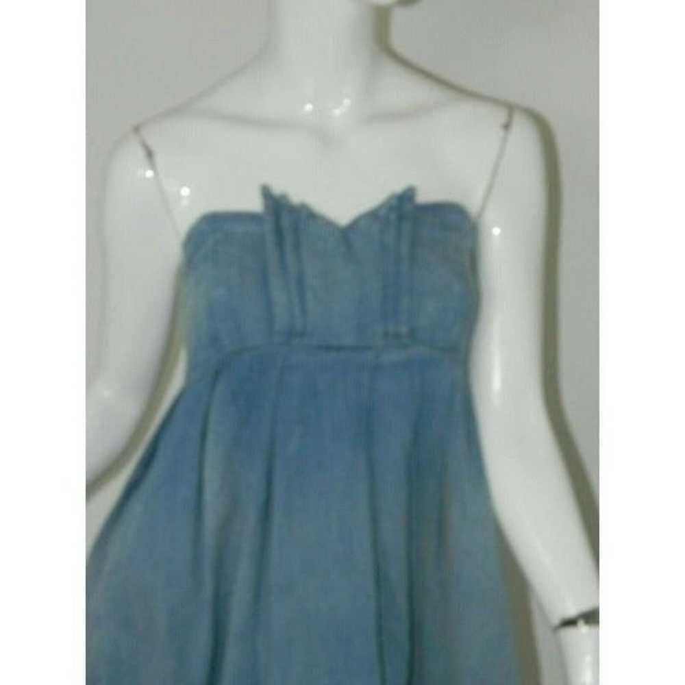 Current Elliot Dress Strapless Denim Mini The Hea… - image 6