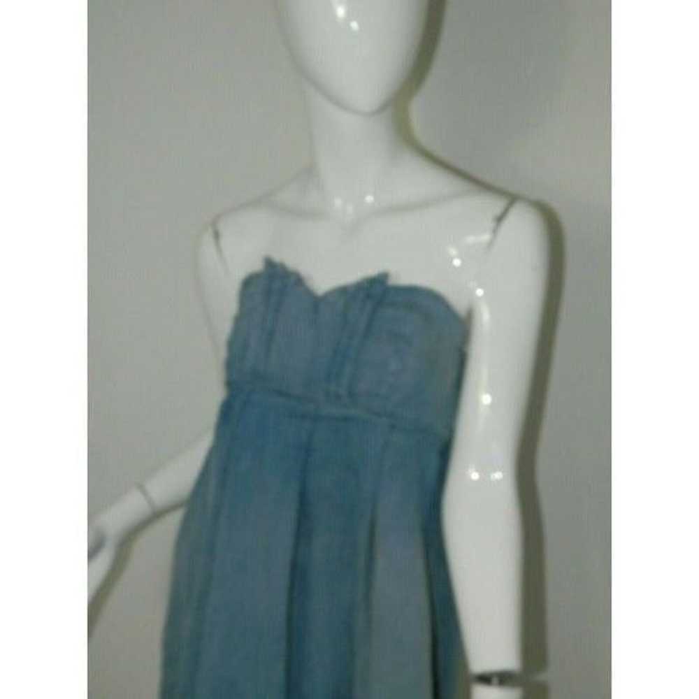 Current Elliot Dress Strapless Denim Mini The Hea… - image 7