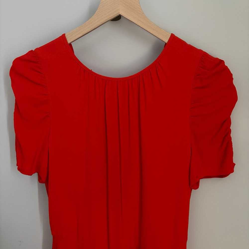 Whistles Cocktail Dress Vermillion red - Size 8 - image 3