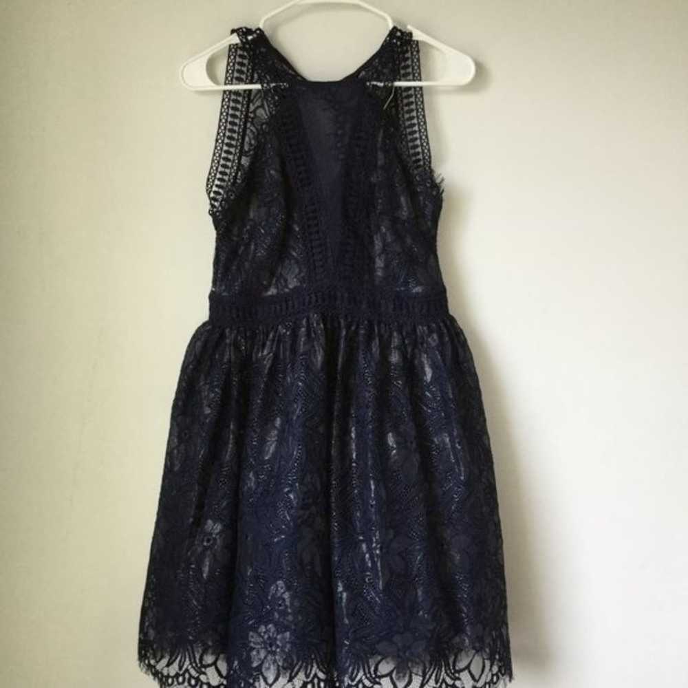 Tfnc Bethany Lace Party Blue/Navy Color Dress Siz… - image 2